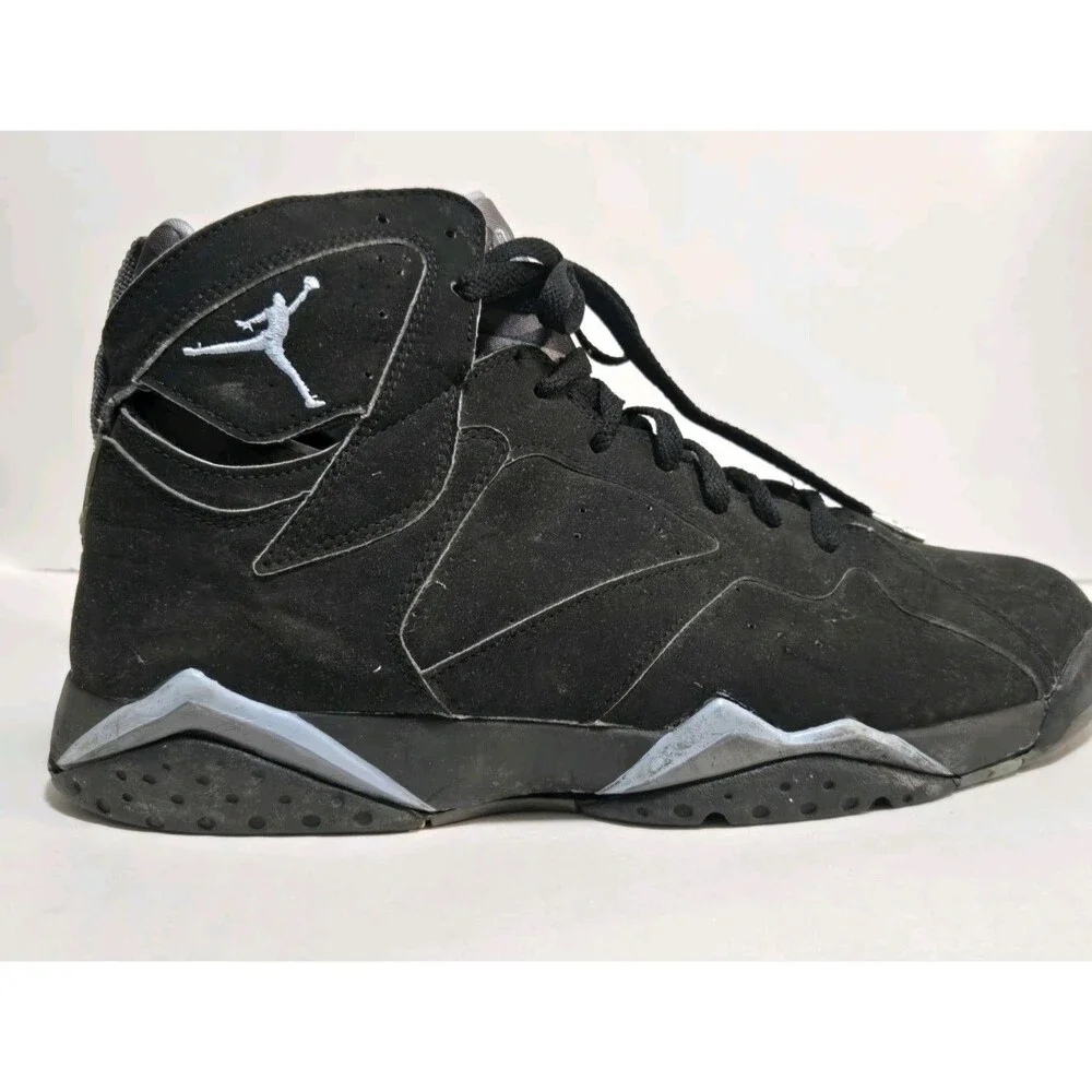 Air Jordan 7 Retro Chambray Black Blue High TopBasketball Sneakers RESTORATION